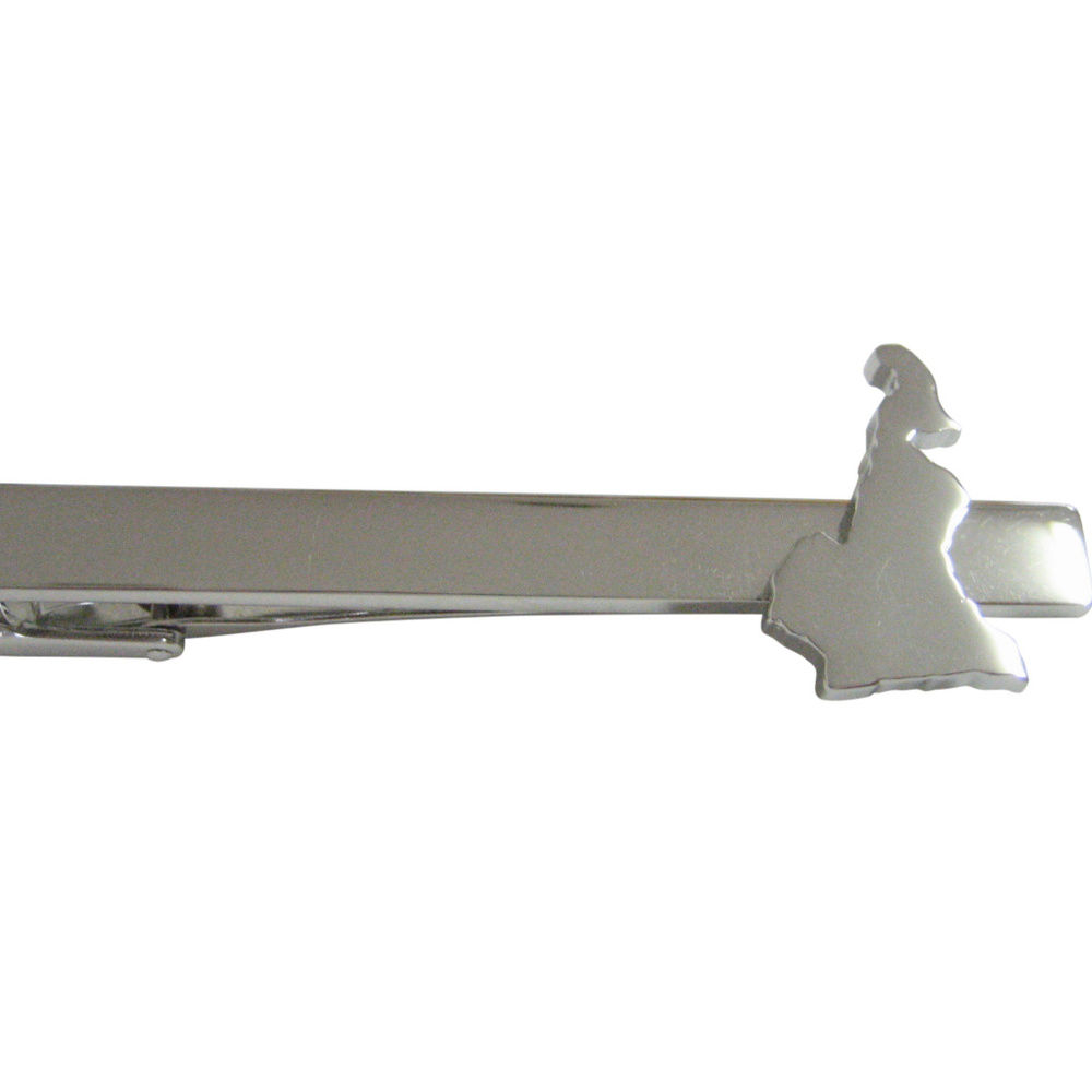 Cameroon Map Shape Square Tie Clip - image 1